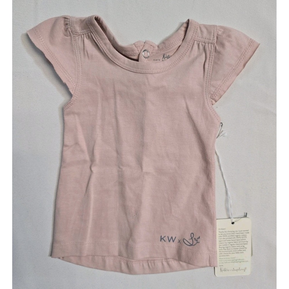 Sapling Kateā Waterhouse Baby Girls Tshirt 0-3 Months Rose Pink NWT